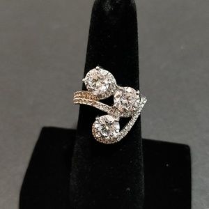 * Tivoli 3 Stone Silver Ring